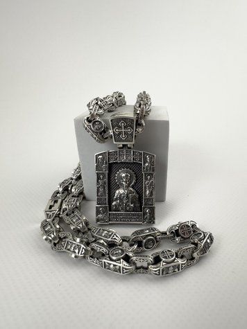 Комплект Спаси та збережи з ладанкою св. Миколая від 150 грам Комплект Спаси та збережи з ладанкою св. Миколая 55 фото